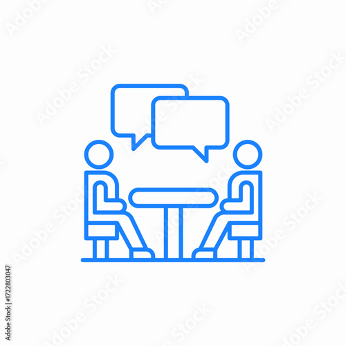 conversation meeting table.jpg icon sign vector