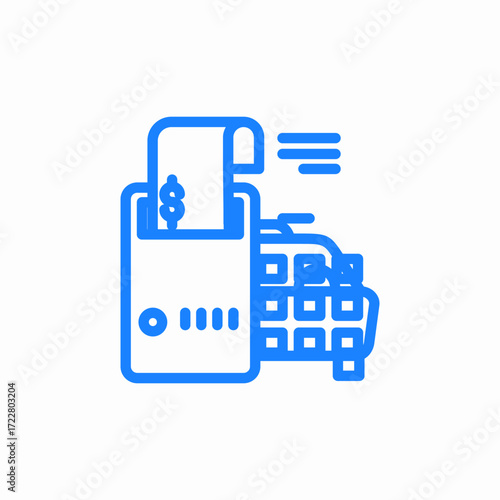 cost calculation bill icon sign vector