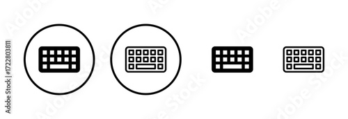 Keyboard icon logo design. keyboard sign and symbol