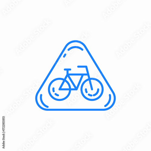 cycle stand icon sign vector