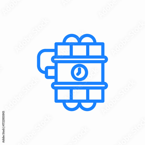cyber bomb icon sign vector
