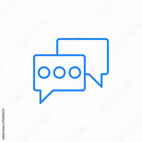 dialogue box icon sign vector