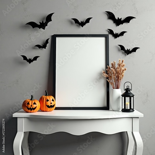Haunting Elegance: Autumn Decor with Bats