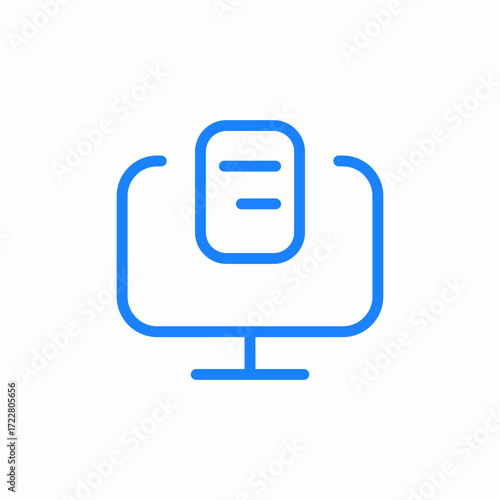 digital communications icon sign vector