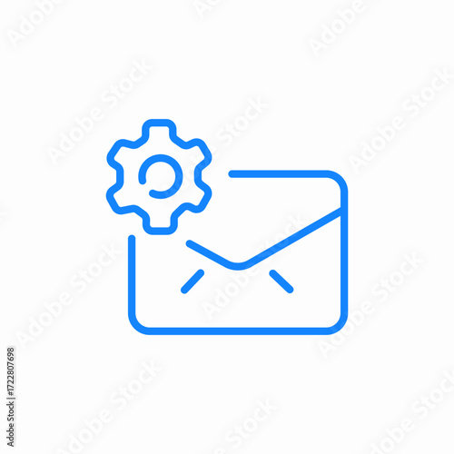 email configuration tools icon sign vector