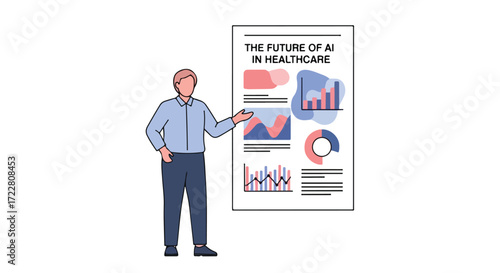 Presentation on AI in healthcare future, innovative data-driven medical strategies  using artificial intelligence and predictive modeling in the
