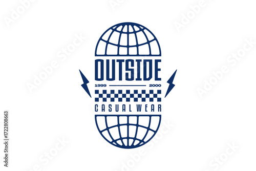 outsde streetwear fashion vector template 