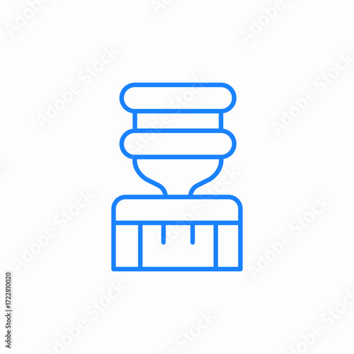 grooming brush tool icon sign vector