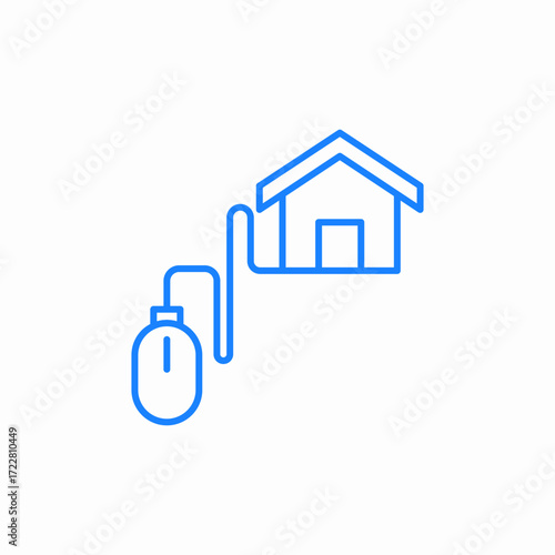 home office connection icon sign vector