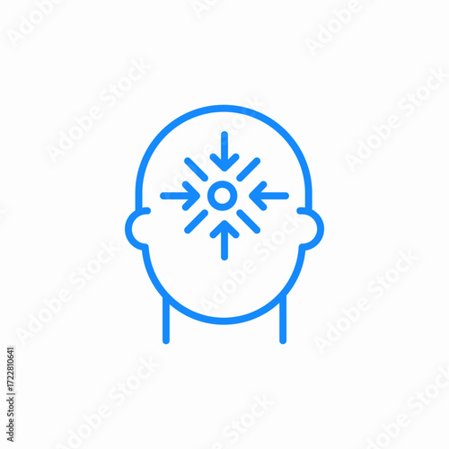 interpersonal conflict blue icon sign vector