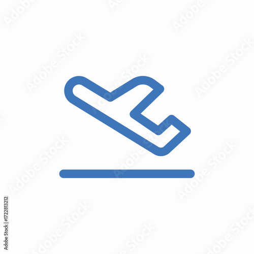 take off aircraft icon sign vector