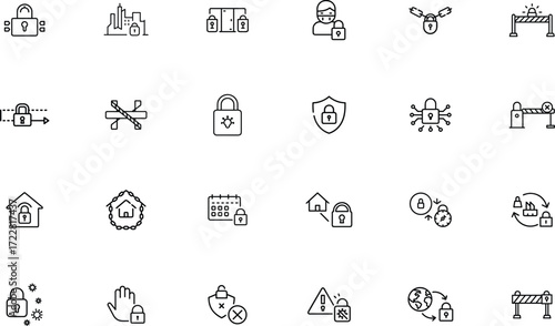 Lockdown safety icon