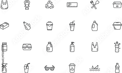 Plastic material icon
