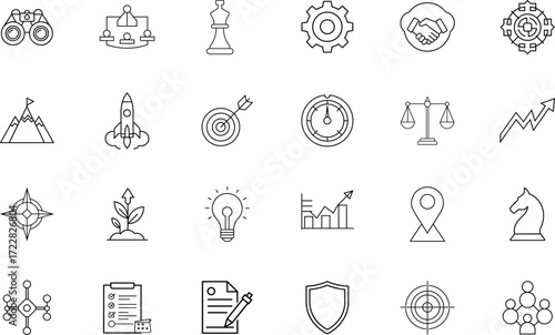 Strategy planning icon
