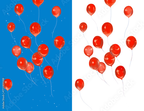 赤い風船イラスト