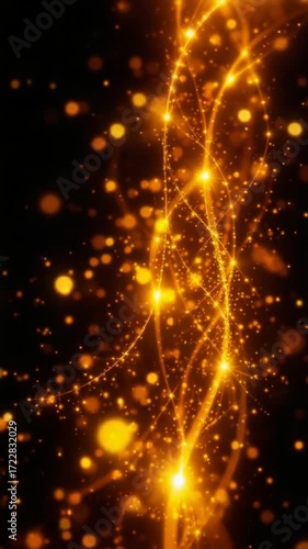 Golden abstract spirals