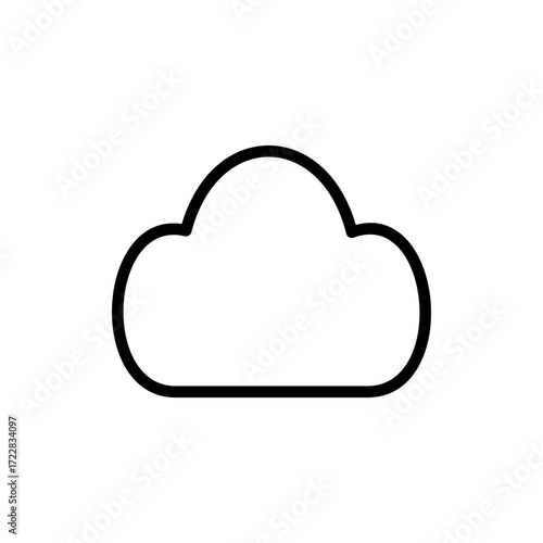 Cloud icon symbol for apps and websites. cloud sign and symbol