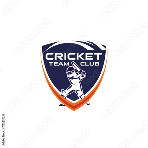 Cricket Team Club Academy Sport Player Logo