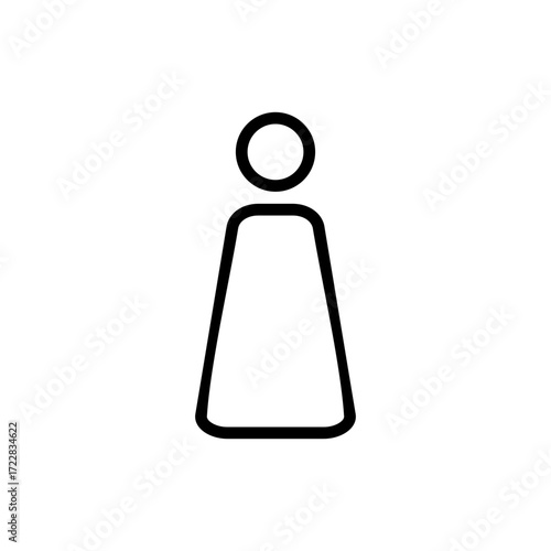 Female icon symbol for apps and websites. woman sign and symbol