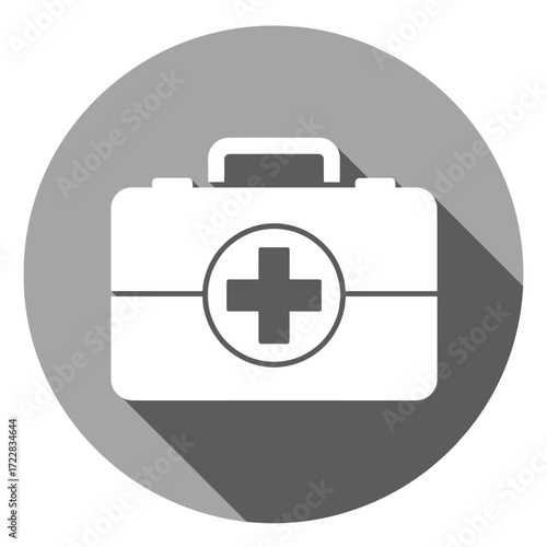 First Aid Kit Icon for Emergency Medical Help