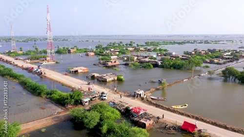 Destroyed Houses After Flood in Balochistan, Pakistan