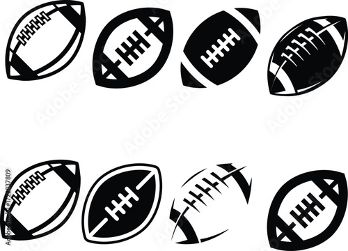 Ball stitching and laces silhouette vector sports symbol