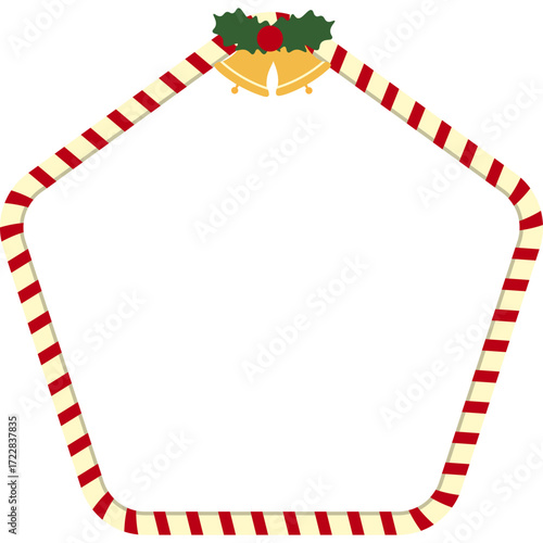 Christmas Candy Cane Frame