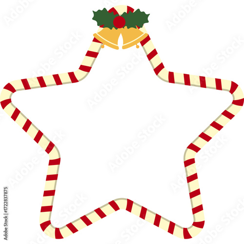 Christmas Candy Cane Frame