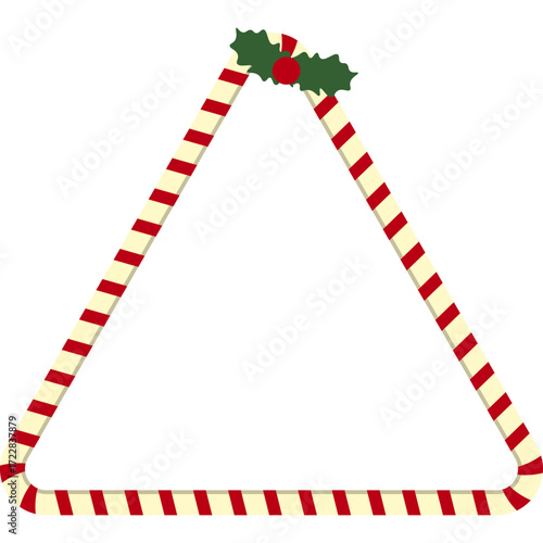 Christmas Candy Cane Frame