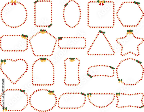 Christmas Candy Cane Frame