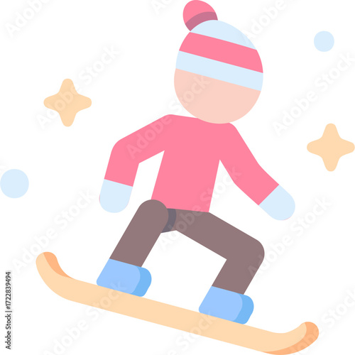 Snowboarding Illustration