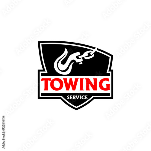 Tow Towing Truck Service Logo Template Vector