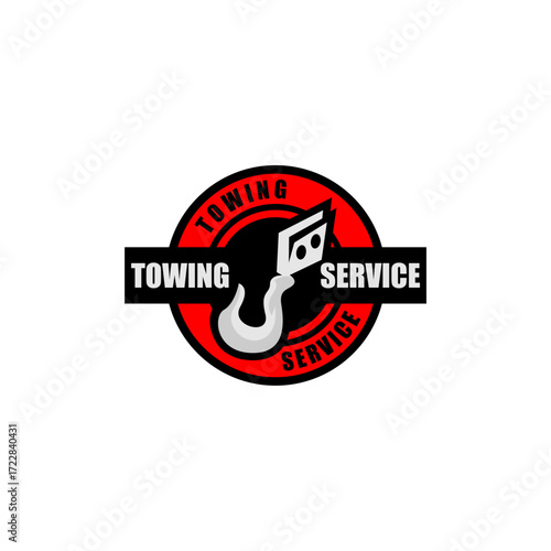 Tow Towing Truck Service Logo Template Vector
