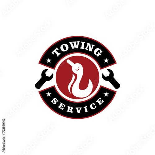 Tow Towing Truck Service Logo Template Vector