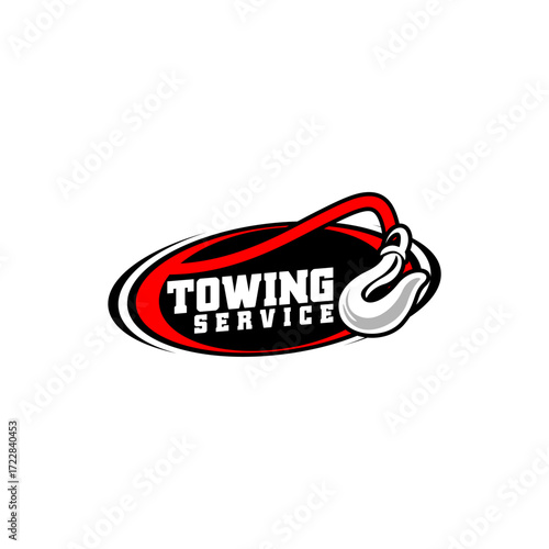 Tow Towing Truck Service Logo Template Vector