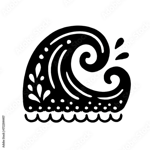 vector illustration of an abstract wave