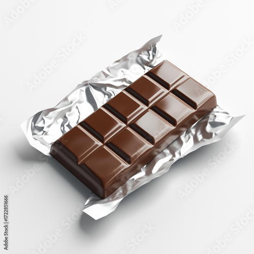 Realistic 3D Chocolate Bar Mockup