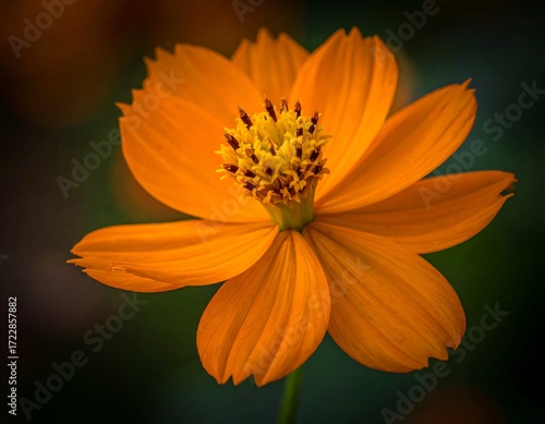 Close-up of vibrant orange flower