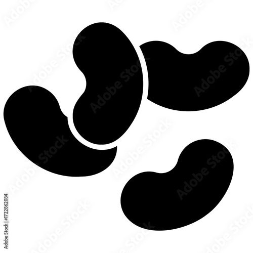 Solid Black Jellybeans Icon