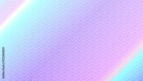 パステルカラーの金属パターン背景