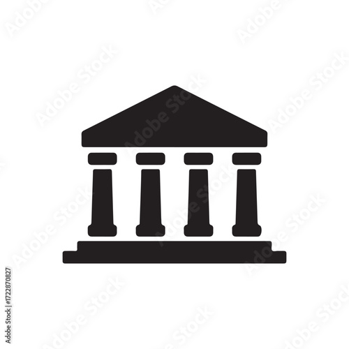 Classical government building design, Silhouette stylish
