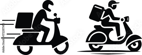 Delivery Rider Vector Illustration