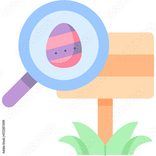 Egg Hunt Illustration