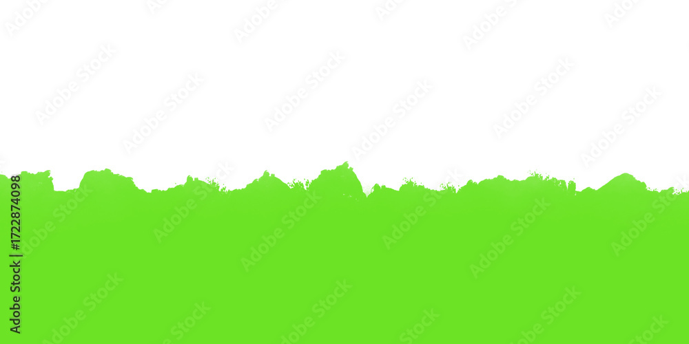 Obraz premium Abstract light green torn edge shape background design isolated on transparent background