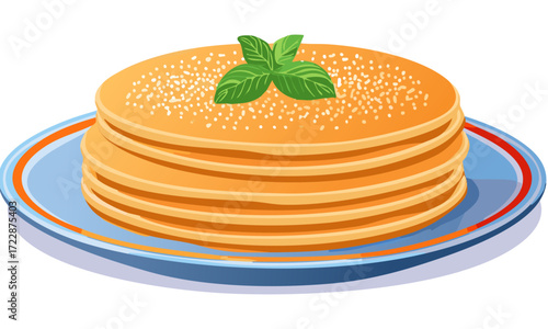 pancakes with caviar