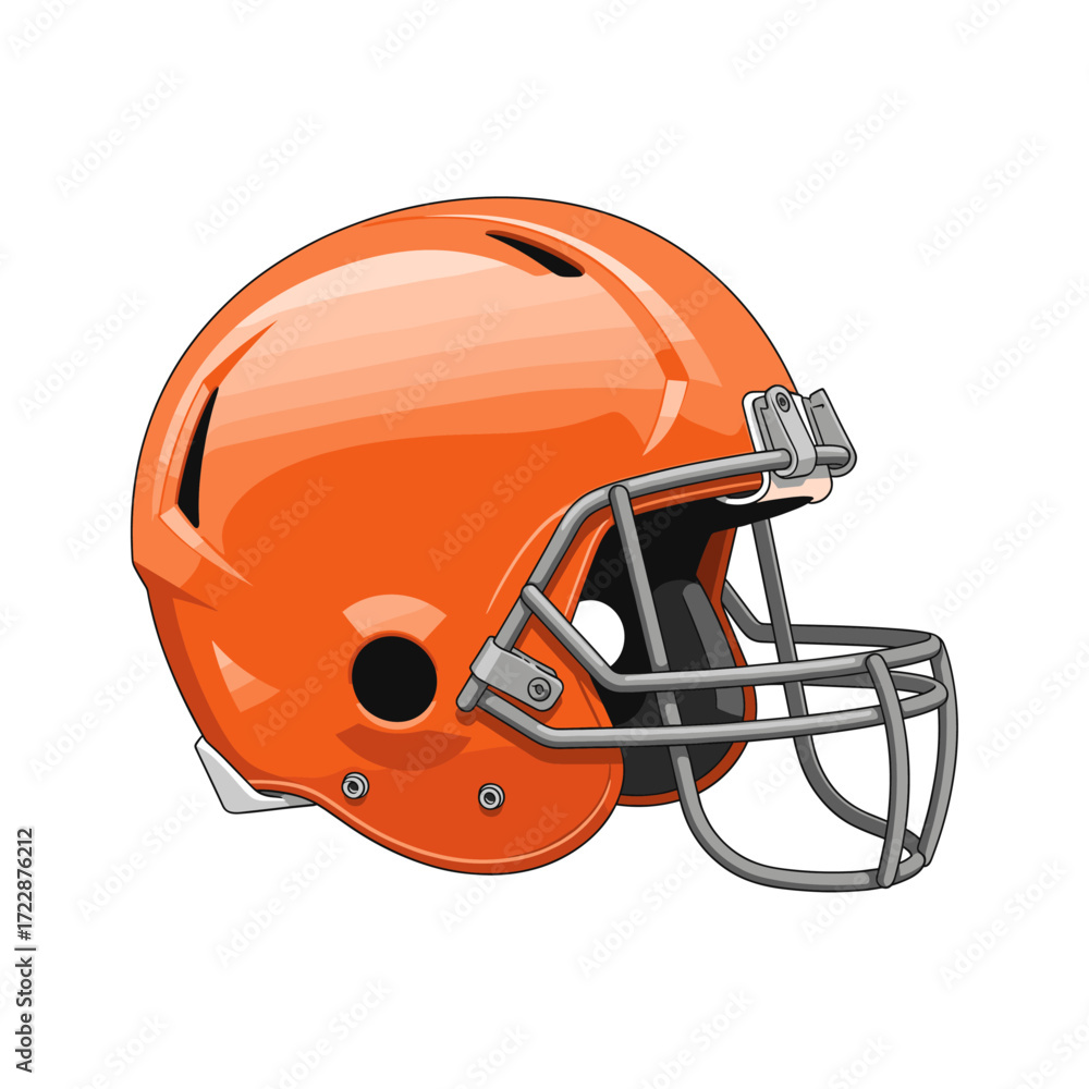 Fototapeta premium American footall helmet icon logo flat vector design