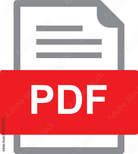  Pdf document note icon in flat