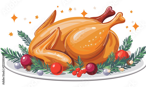 roast chicken with vegetables