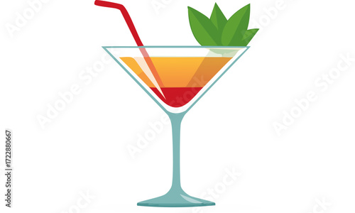 cocktail with lime
