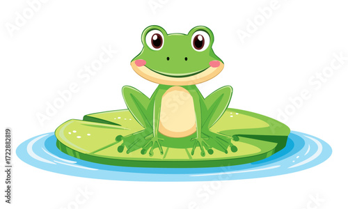 frog on a white background
